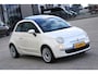 Fiat 500 1.2 Lounge Pano | Bruin Leder | Clima | Parelmoer Wit | Leuke Auto!