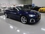 Audi A5 Cabriolet 40 TFSI Launch edition Sport S-Line Matrix Nekverwarming Trekhaak 3-Zone airco Digitaal Camera ACC Navigatie Automaat Alcantara Massagestoelen App connect 19 inch Sportvelgen Navarrablauw metallic Nieuwstaat
