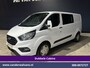 Ford Transit Custom 2.0 TDCI 131pk Automaat L2H1 Dubbele Cabine Euro6 6-Zits | Airco | Camera | Navigatie | LED | Apple Carplay Adaptieve Cruisecontrol, Android Auto, Trekhaak, Verwarmde Voorruit, Parkeersensoren, Bijrijdersbank, Achterklep