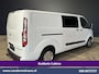 Ford Transit Custom 2.0 TDCI 130pk Automaat L2H1 Dubbele Cabine Euro6 Airco | 6-Zits | Camera | Navigatie | Apple Carplay | LED Android Auto, Adaptieve Cruisecontrol, Stoelverwarming, Verwarmde voorruit, Trekhaak, Achterklep