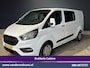 Ford Transit Custom 2.0 TDCI 130pk Automaat L2H1 Dubbele cabine Euro6 Airco | 5-Zits | Camera | Navigatie | Cruisecontrol | Stoelverwarming Apple Carplay, Trekhaak, Parkeersensoren, Achterklep
