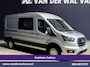 Ford Transit 2.0 TDCI 185pk L3H2 Dubbele Cabine Euro6 Airco | 5-Zits | Camera | Navigatie | Apple Carplay | LED | Xenon Android Auto, Trekhaak, Cruisecontrol, Stoelverwarming, Verwarmde Voorruit, Parkeersensoren