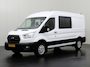 Ford Transit 2.0TDCi 130PK L3H2 Dubbele Cabine | 7-Persoons | Navigatie | Camera | Airco | Cruise | trekhaak | Leder