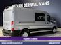 Ford Transit 2.0 TDCI 185pk L3H2 Dubbele Cabine Euro6 Airco | 5-Zits | Camera | Navigatie | Apple Carplay | LED | Xenon Android Auto, Trekhaak, Cruisecontrol, Stoelverwarming, Verwarmde Voorruit, Parkeersensoren