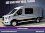 Ford Transit 2.0 TDCI 185pk L3H2 Dubbele Cabine Euro6 Airco | 5-Zits | Camera | Navigatie | Apple Carplay | LED | Xenon Android Auto, Trekhaak, Cruisecontrol, Stoelverwarming, Verwarmde Voorruit, Parkeersensoren