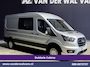 Ford Transit 2.0 TDCI 185pk L3H2 Dubbele Cabine Euro6 Airco | 5-Zits | Camera | Navigatie | Apple Carplay | LED | Xenon Android Auto, Trekhaak, Cruisecontrol, Stoelverwarming, Verwarmde Voorruit, Parkeersensoren